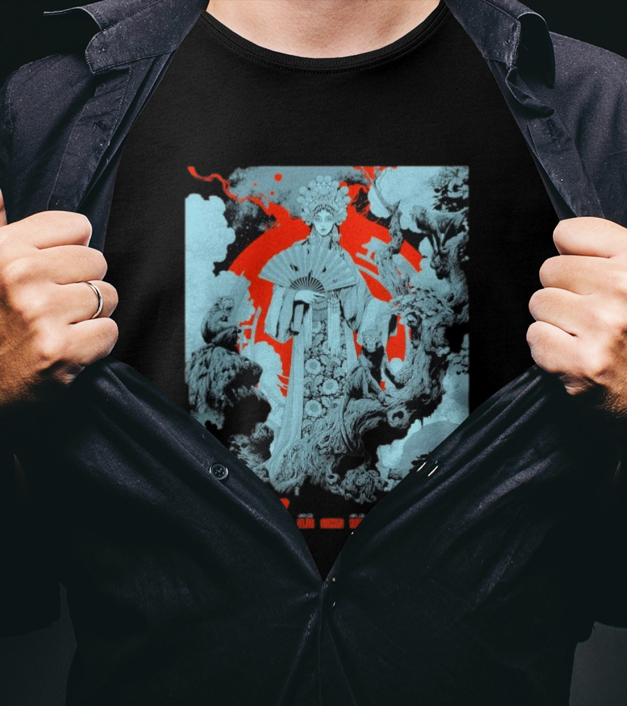 Pixies P40 Asia Tour 2026 Ken Taylor Geisha And Mythical Creatures T-Shirt