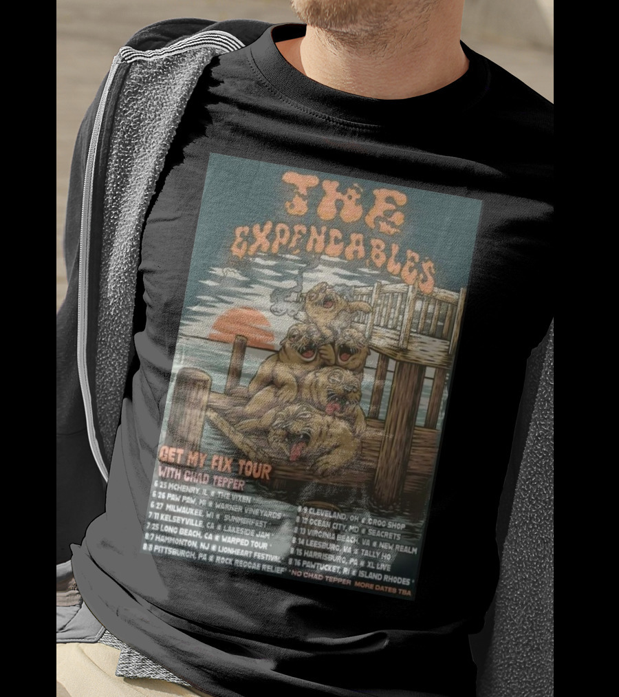 The Expendables Get My Fix Tour 2026 With Chad Tepper Locations And Dates T-Shirt