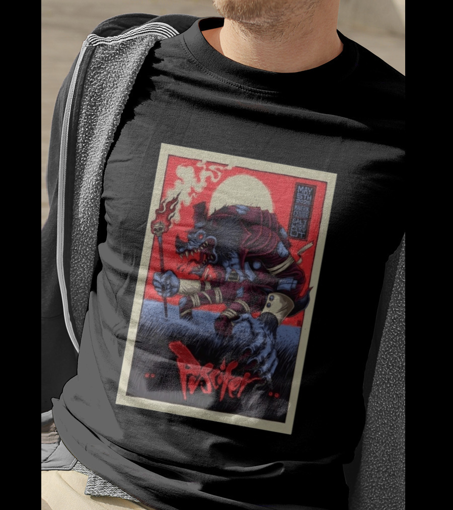 Puscifer May 5th 2026 Maverik Center Werewolf Art Salt Lake City UT T-Shirt