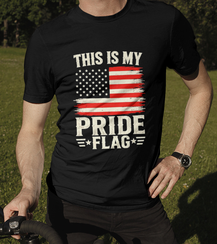 This Is My Pride Flag American Flag Stars And Stripes T-Shirt