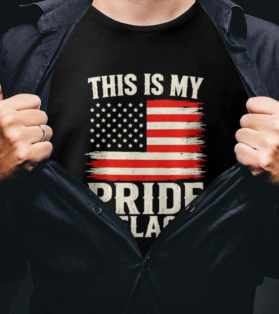 This Is My Pride Flag American Flag Stars And Stripes T-Shirt