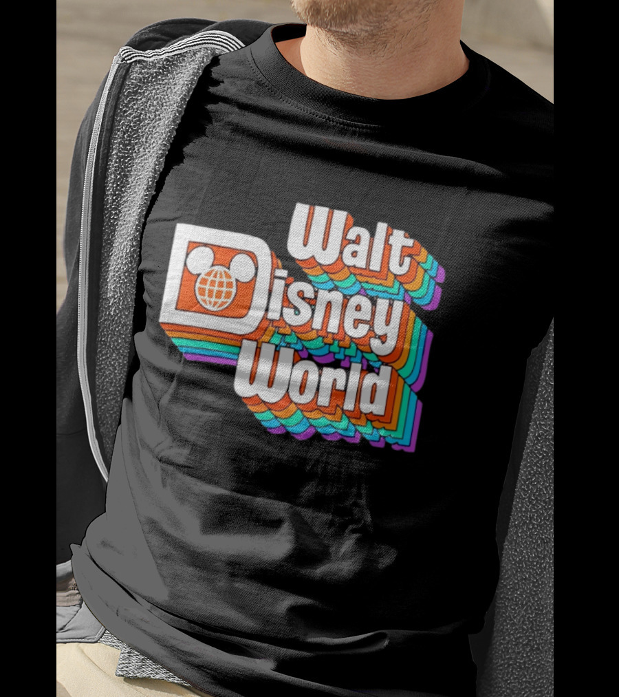 Walt Disney World Retro Rainbow Mickey Ears T-Shirt