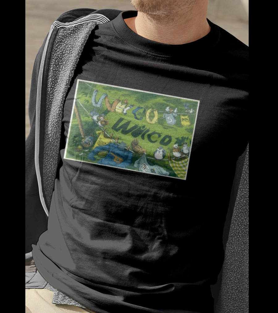 Wilco Oklahoma City OK 5 5 2026 Tour Birds And Clothesline T-Shirt