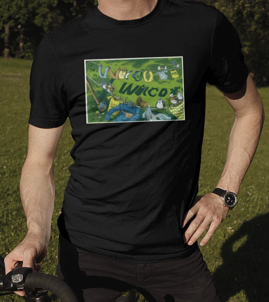 Wilco Oklahoma City OK 5 5 2026 Tour Birds And Clothesline T-Shirt