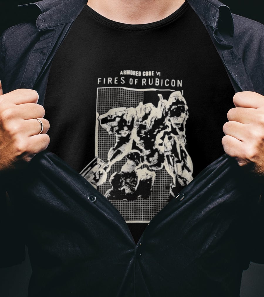 Armored Core VI Fires Of Rubicon Mecha Combat Action T-Shirt