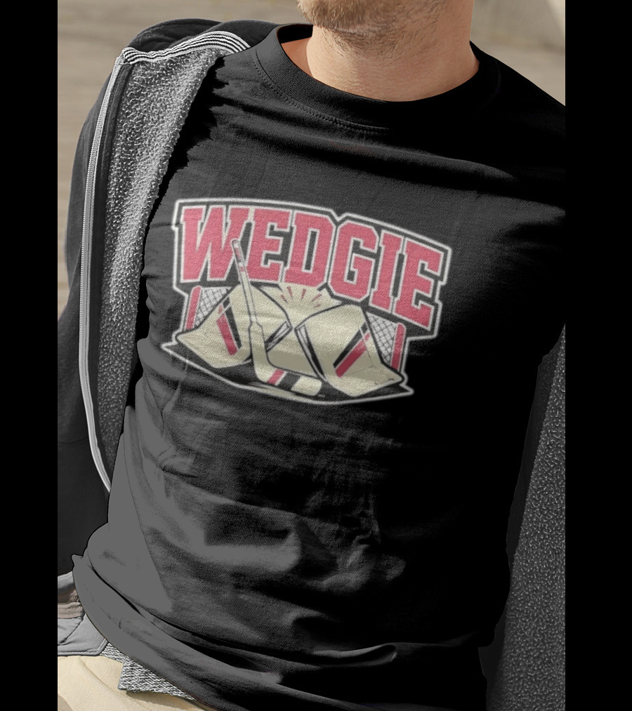 Avalanche Scott Wedgewood Wedgie Hockey Goalie Stick And Net T-Shirt