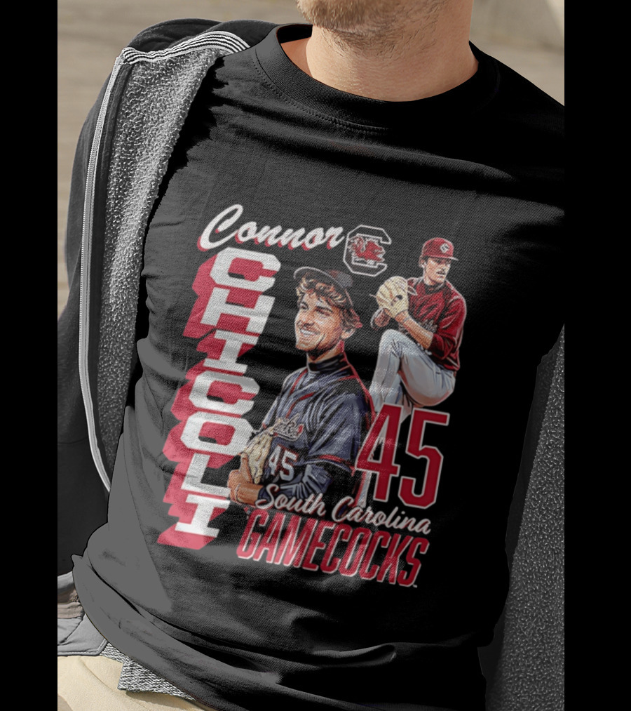 Connor Chicoli 45 South Carolina Gamecocks T-Shirt