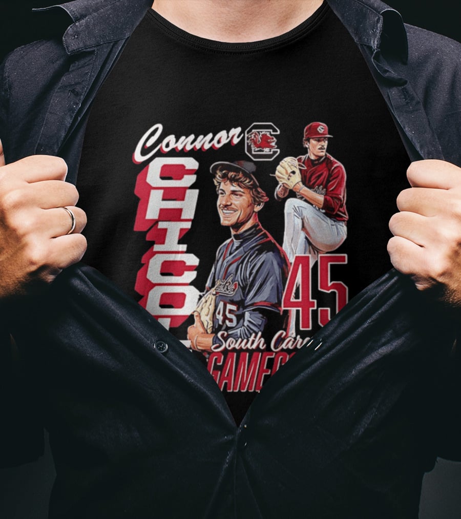 Connor Chicoli 45 South Carolina Gamecocks T-Shirt