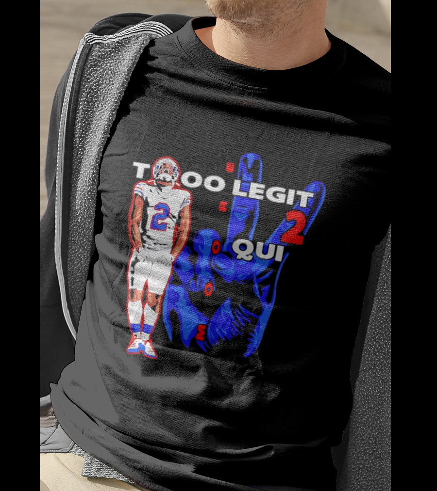 Too Legit 2 Quit DJ Moore Number 2 Buffalo Bills T-Shirt