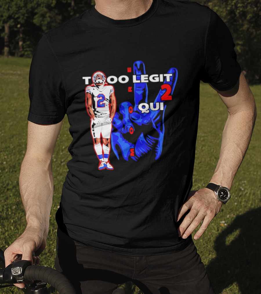 Too Legit 2 Quit DJ Moore Number 2 Buffalo Bills T-Shirt