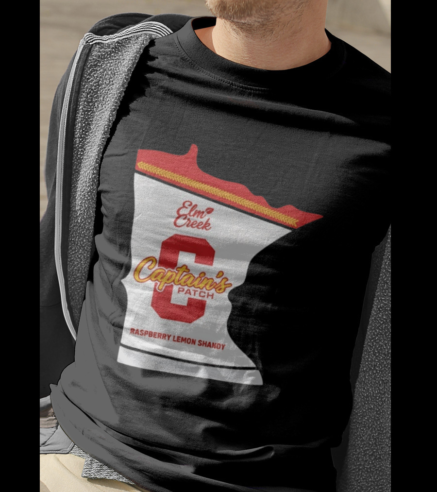 Elm Creek Captain's Patch Raspberry Lemon Shandy Minnesota T-Shirt