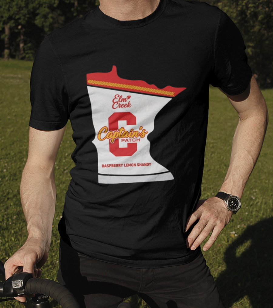 Elm Creek Captain's Patch Raspberry Lemon Shandy Minnesota T-Shirt