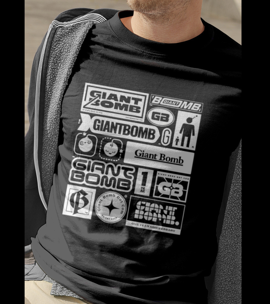 Giant Bomb Racing GB Icons And Logos Collection T-Shirt