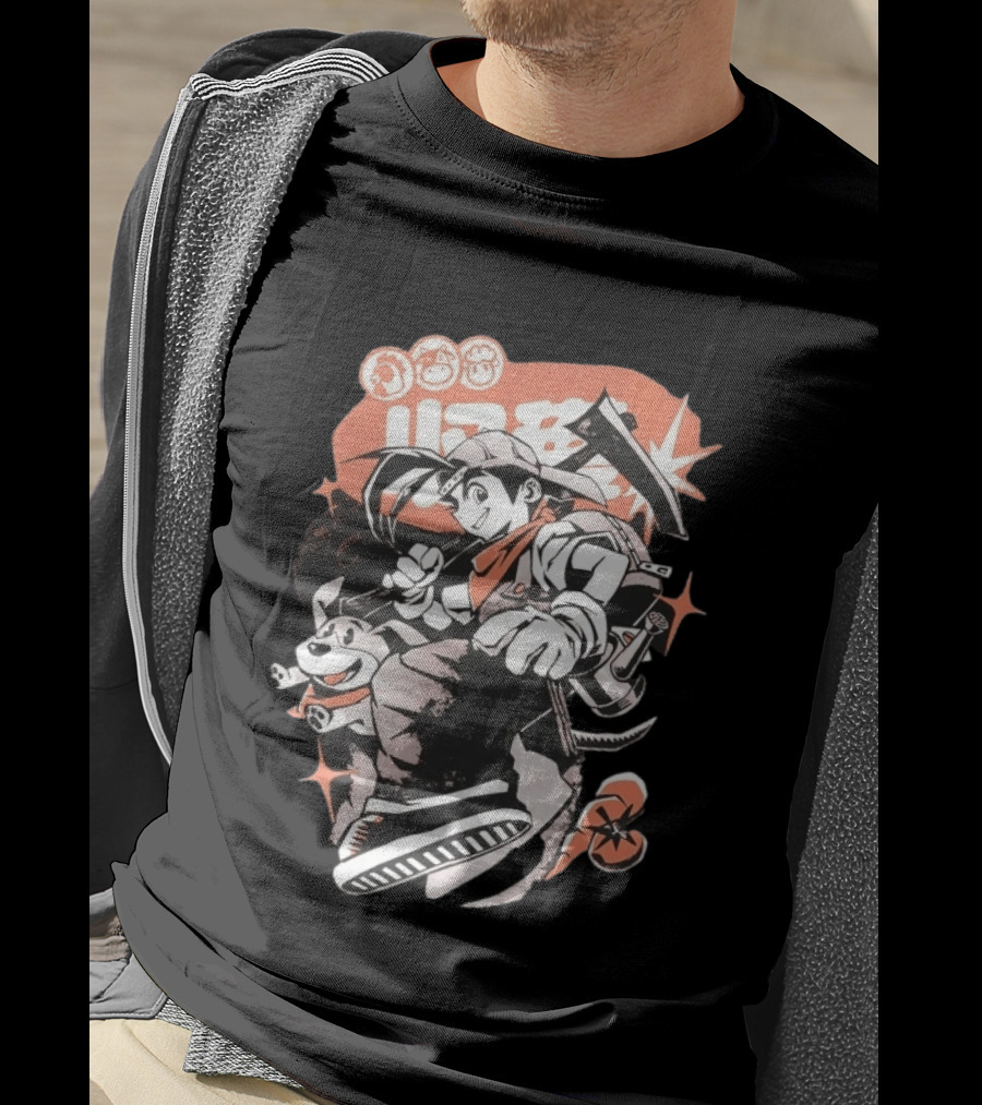 Harvest Moon Boy Adventure With Dog And Tools T-Shirt
