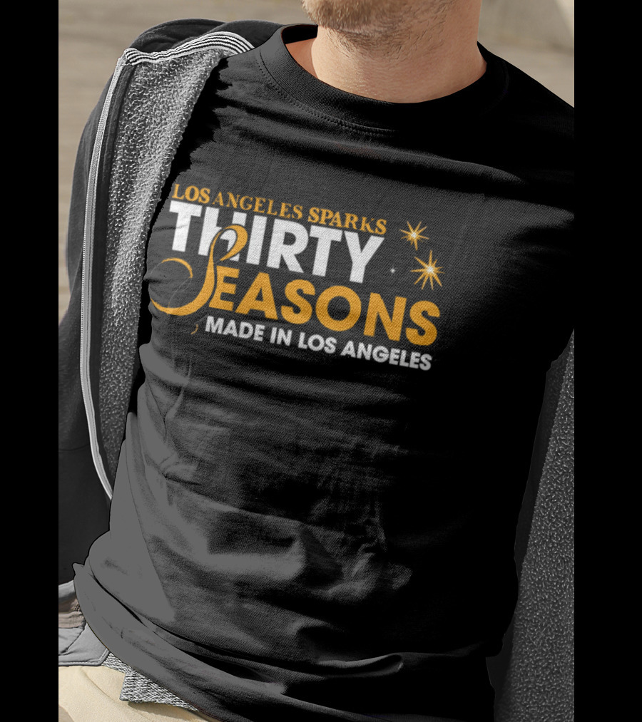 Los Angeles Sparks Thirty Seasons Made In Los Angeles T-Shirt