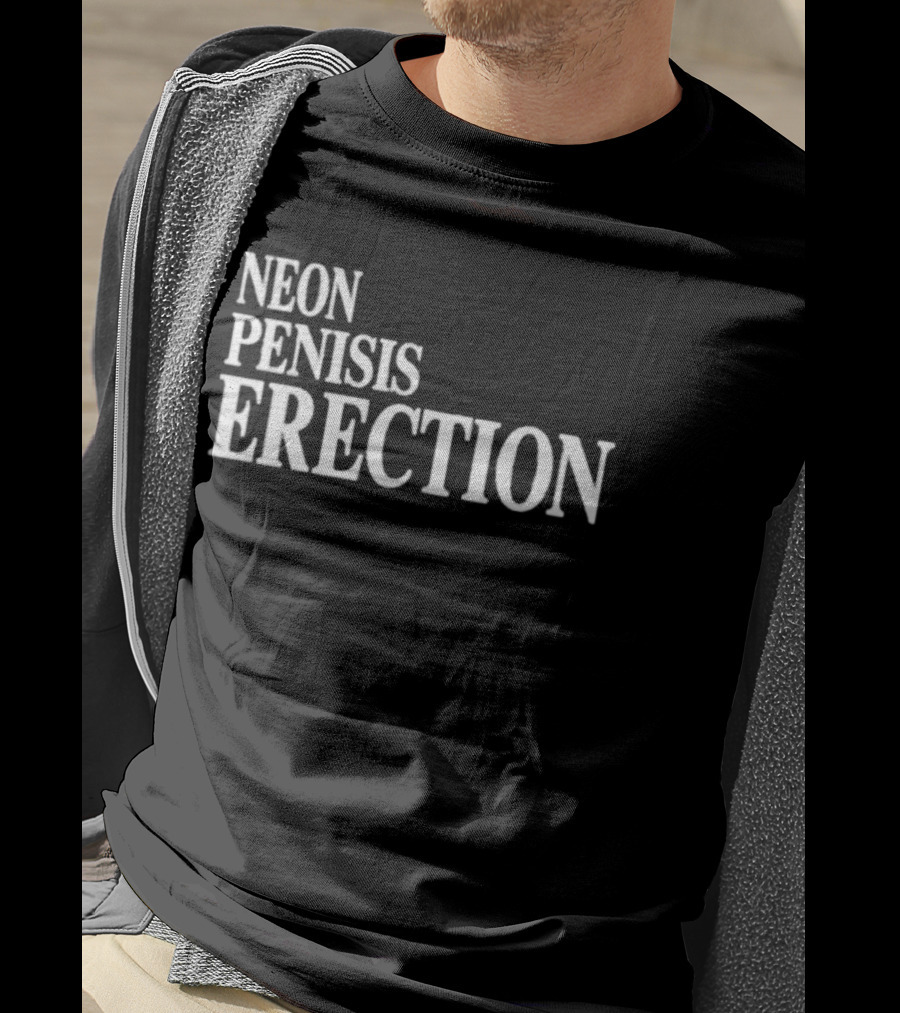 Neon Pensis Erection Dark Humor T-Shirt