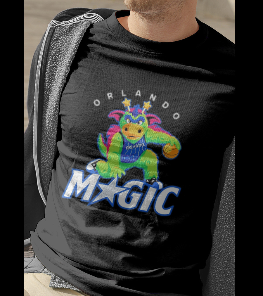 NBA Orlando Magic Stuff The Magic Dragon Basketball T-Shirt