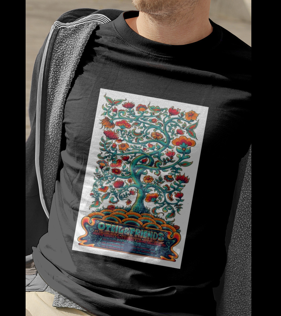 Oteil And Friends Tour May 2026 Psychedelic Tree Design Stepan Cleves Crouch T-Shirt