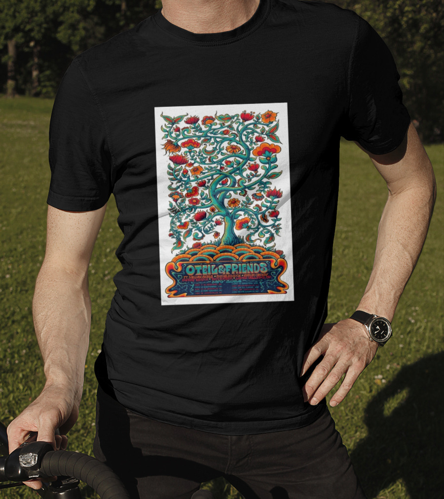 Oteil And Friends Tour May 2026 Psychedelic Tree Design Stepan Cleves Crouch T-Shirt
