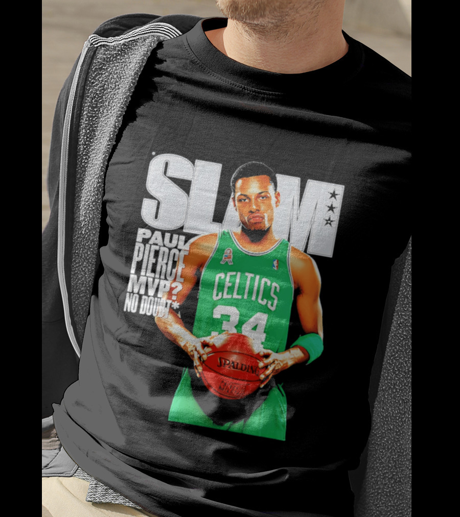 Paul Pierce Celtics 34 MVP No Doubt Slam T-Shirt