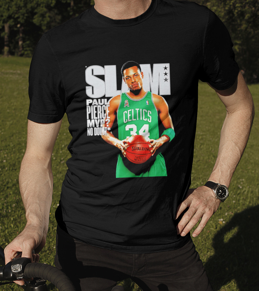 Paul Pierce Celtics 34 MVP No Doubt Slam T-Shirt