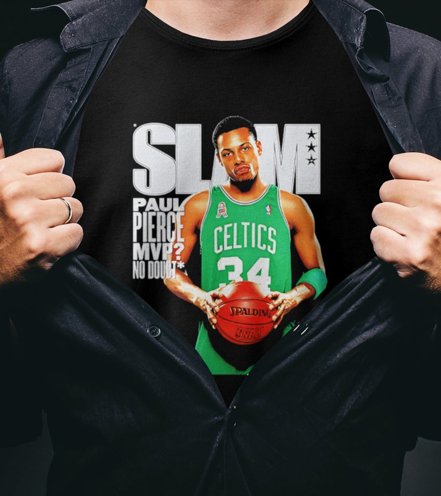 Paul Pierce Celtics 34 MVP No Doubt Slam T-Shirt