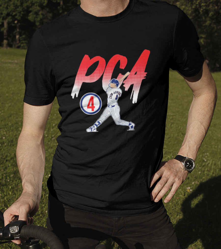PCA Pete Crow Armstrong 04 Chicago Cubs Baseball Player Swing T-Shirt
