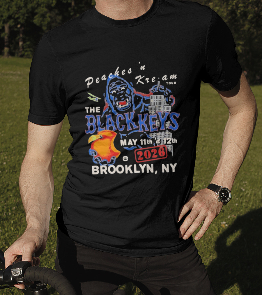 Peaches 'n Kream Tour The Black Keys May 11th 12th 2026 Brooklyn NY T-Shirt