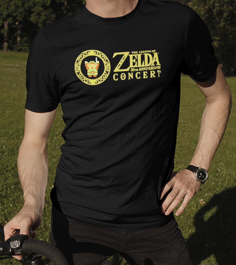 The Legend Of Zelda Concert 30th Anniversary Pixel Art Link T-Shirt