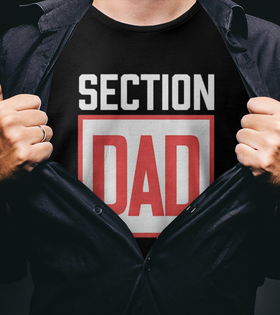 Section Dad Vintage Bold Text Block T-Shirt