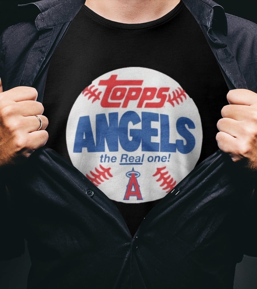 Topps Los Angeles Angels The Real One Baseball T-Shirt