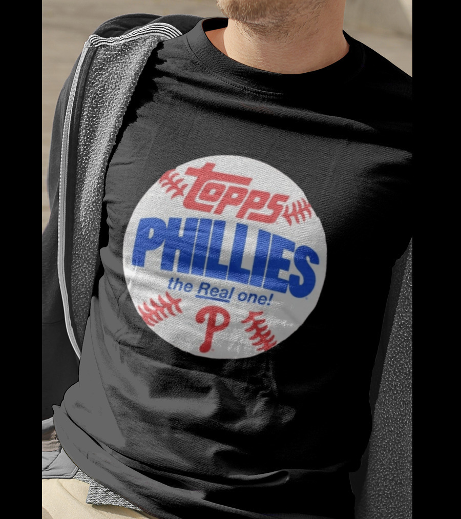 Topps Phillies The Real One Baseball T-Shirt
