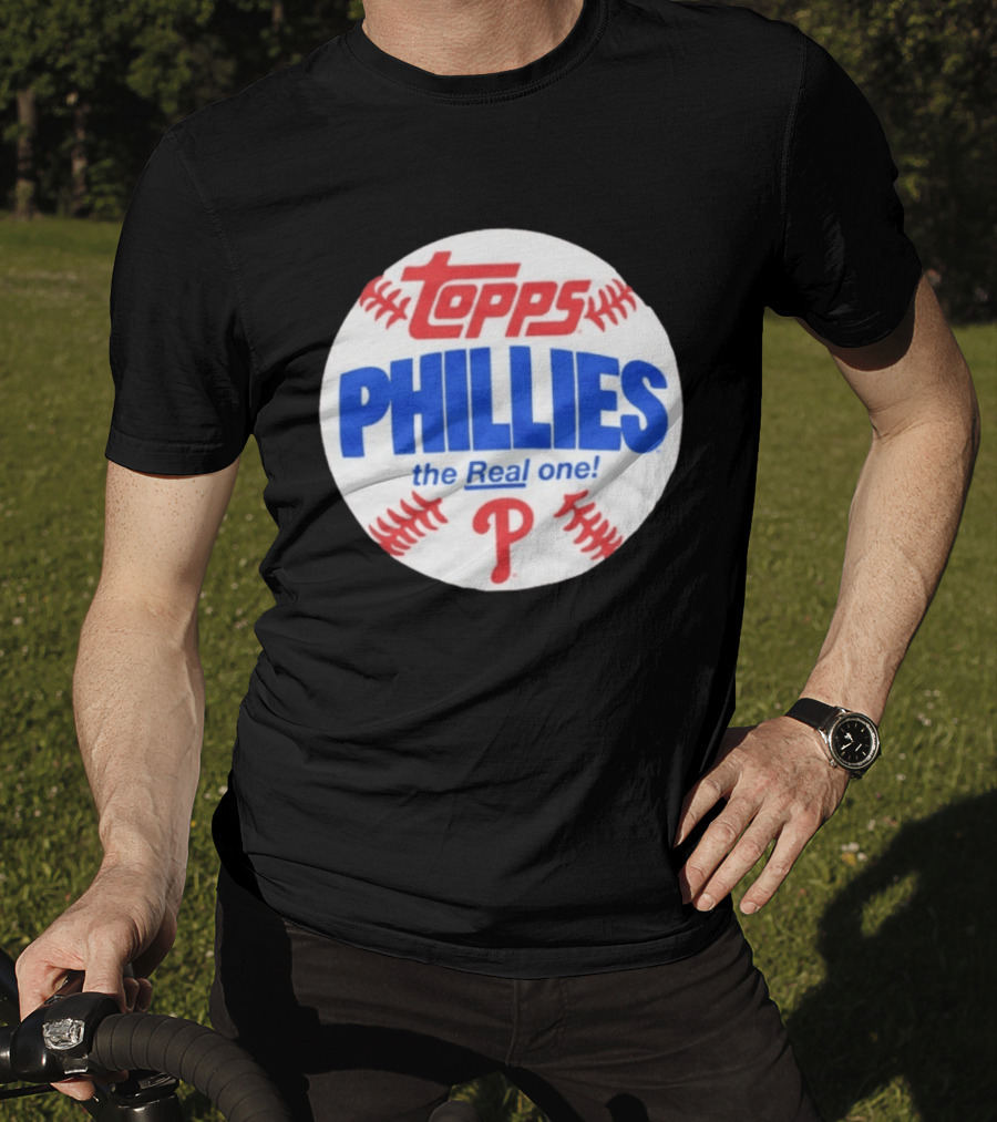 Topps Phillies The Real One Baseball T-Shirt