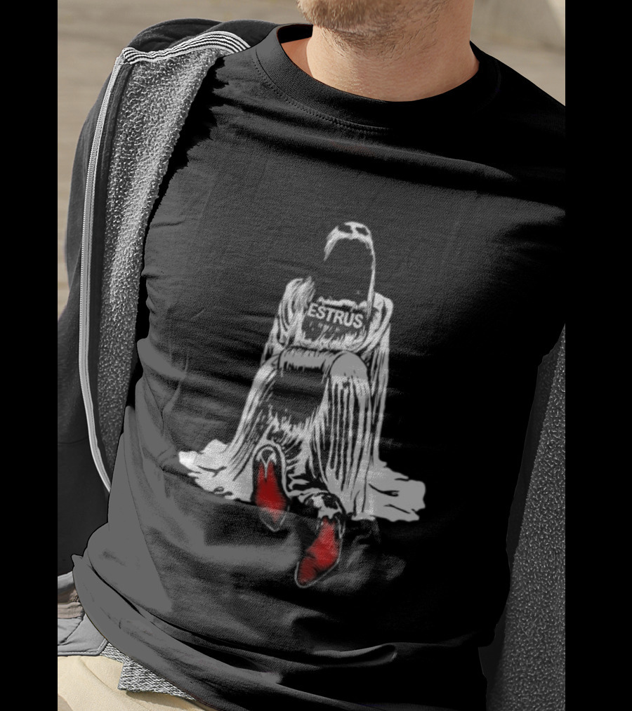 Tove Lo Estrus Red Boots Monochrome Cloaked Figure T-Shirt
