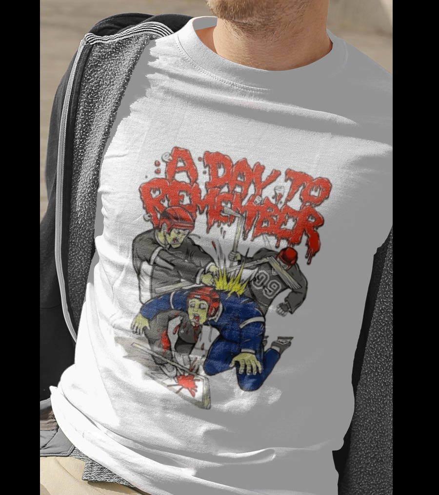 A Day To Remember Hockey Players Fighting Scene T-Shirt