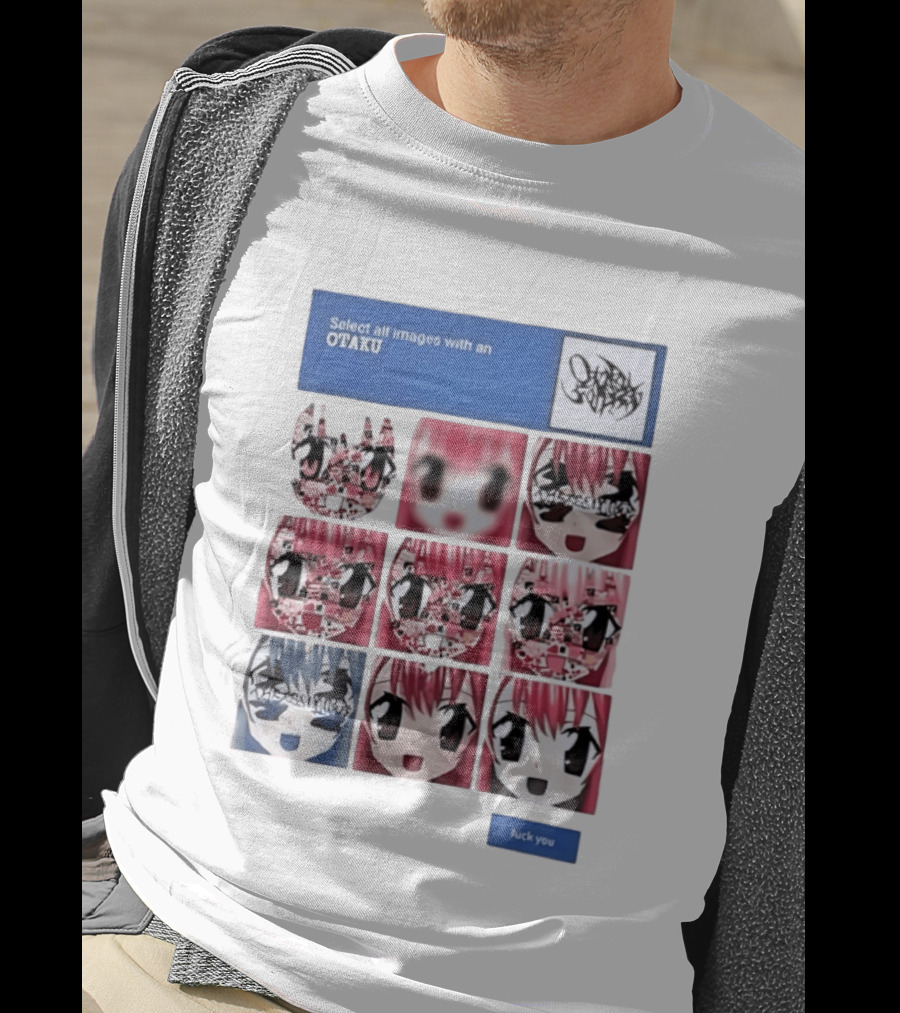 Select All Images With An Otaku Anime Aesthetic CAPTCHA Meme T-Shirt