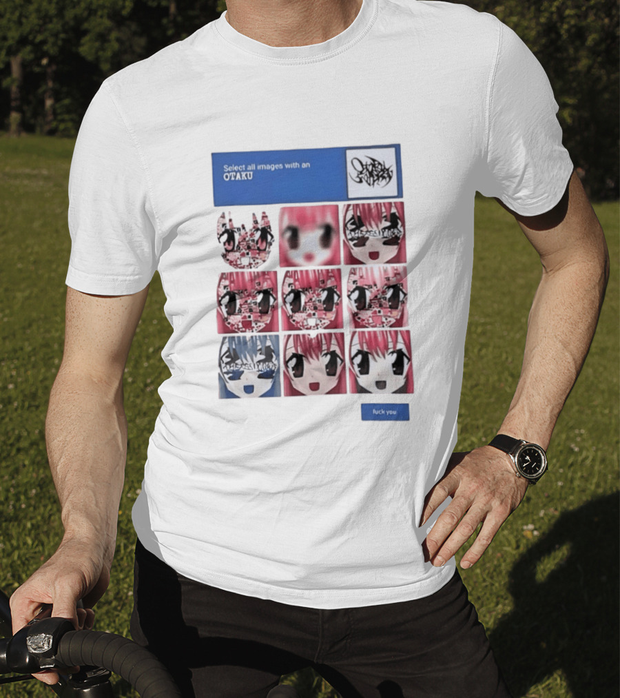 Select All Images With An Otaku Anime Aesthetic CAPTCHA Meme T-Shirt