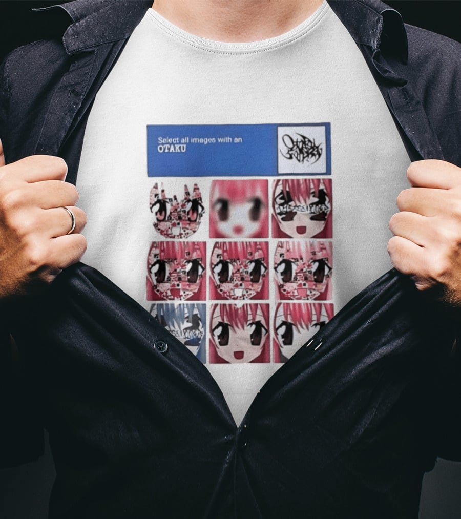 Select All Images With An Otaku Anime Aesthetic CAPTCHA Meme T-Shirt