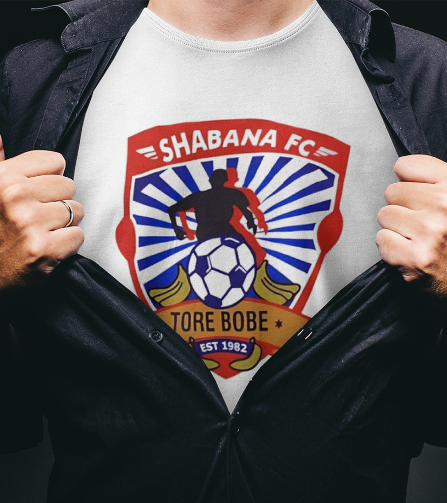 Shabana FC Tore Bobe Est 1982 Soccer Emblem With Player And Ball T-Shirt