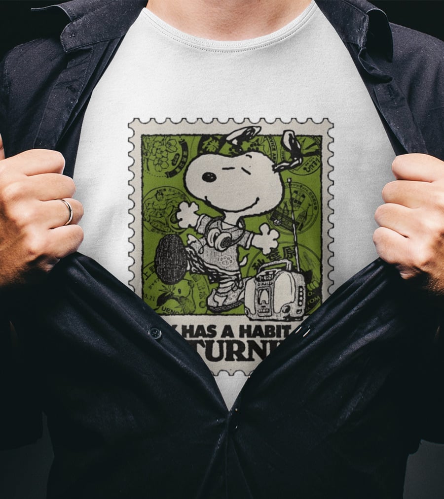 Snoopy Headphones Streetwear Joy Has A Habit Of Returning T-Shirt