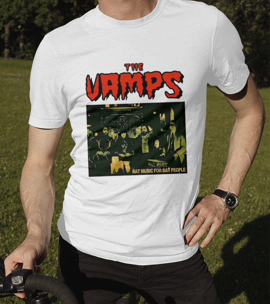 The Vamps What We Do In The Shadows Bat Music For Bat People Candles Group Image T-Shirt