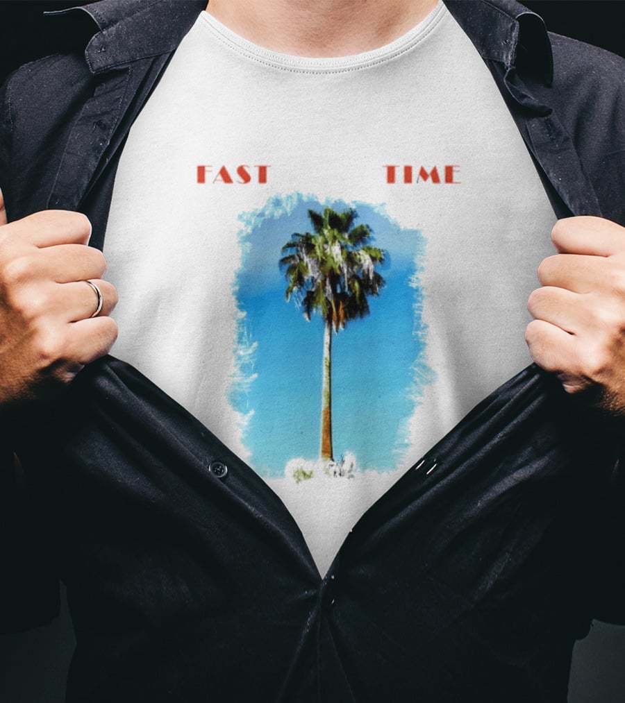 Fast Time Slow Love Palm Tree Tropical T-Shirt