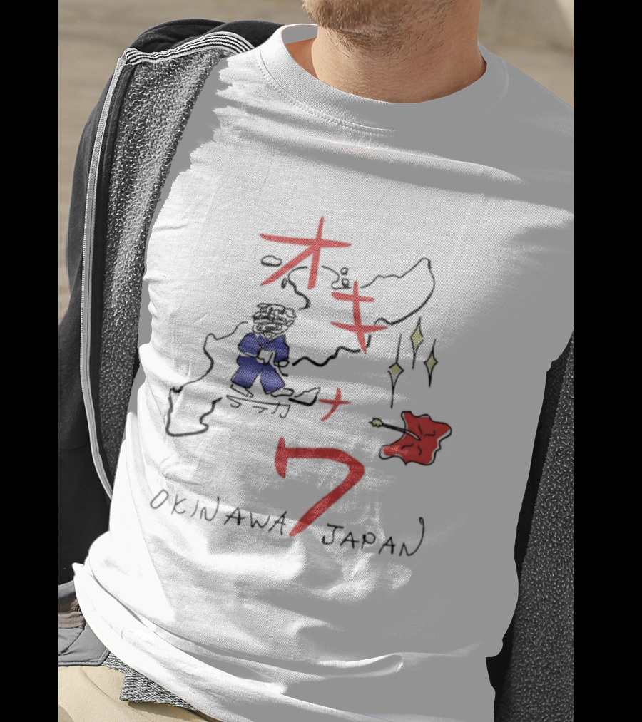 Kill Bill Okinawa Japan Map Beatrix Kiddo The Bride Tarantino Movie T-Shirt