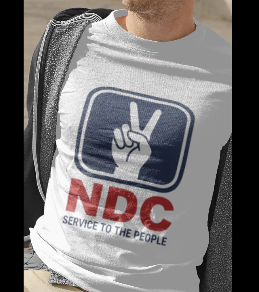 NDC Service To The People Peace Hand T-Shirt