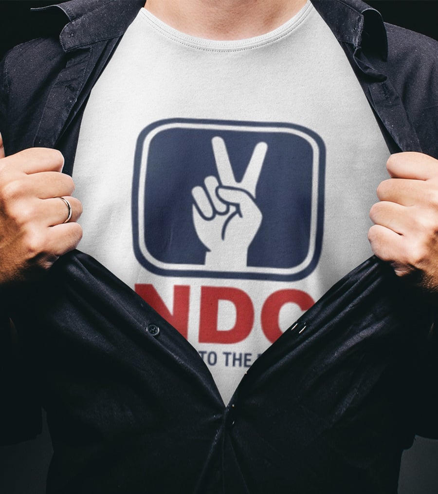 NDC Service To The People Peace Hand T-Shirt