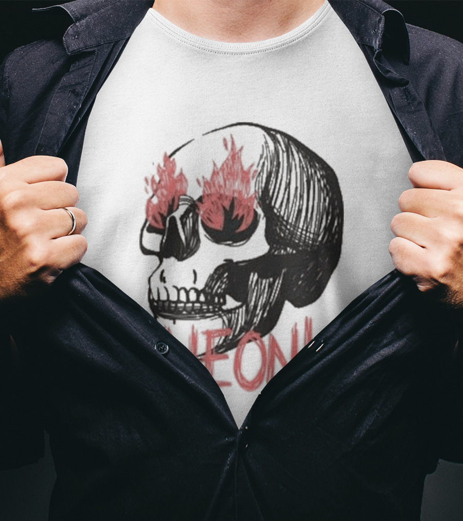 Fire Eyed Skull Neoni T-Shirt