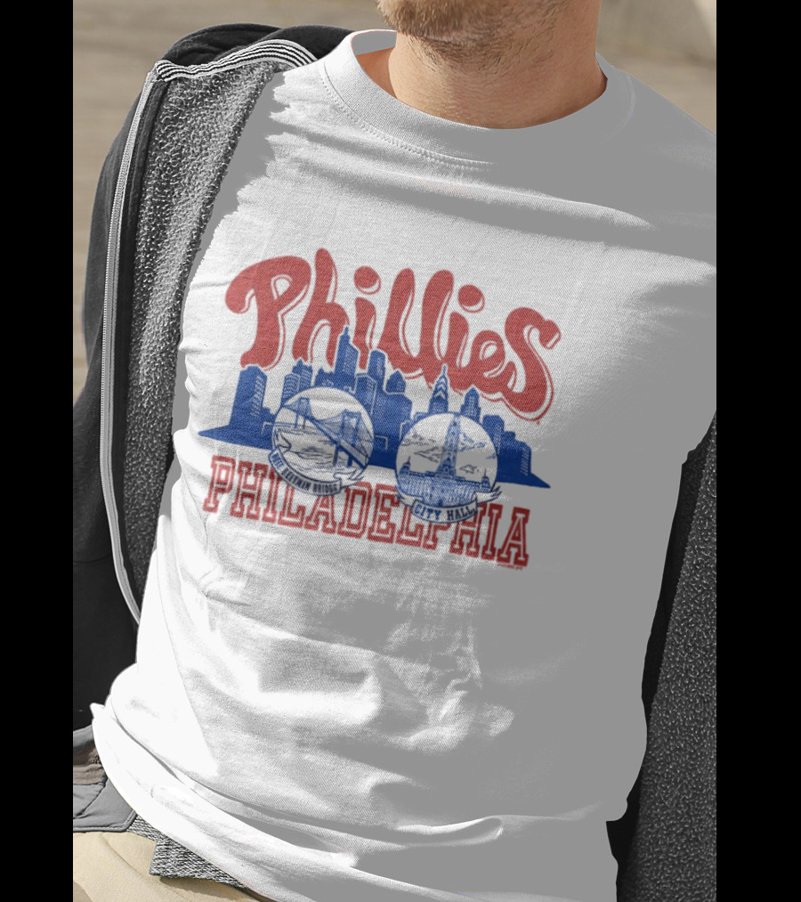 Phillies Philadelphia City Hall Skyline T-Shirt