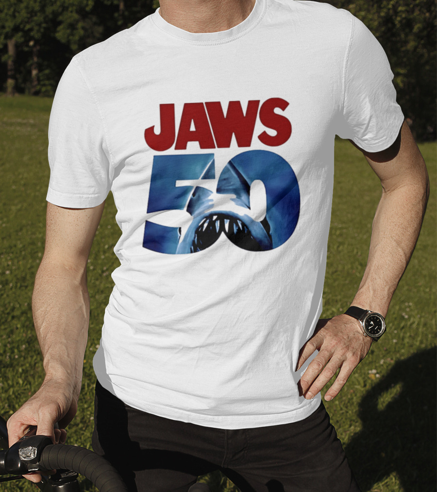 Jaws 50th Anniversary Shark Attack Celebration T-Shirt