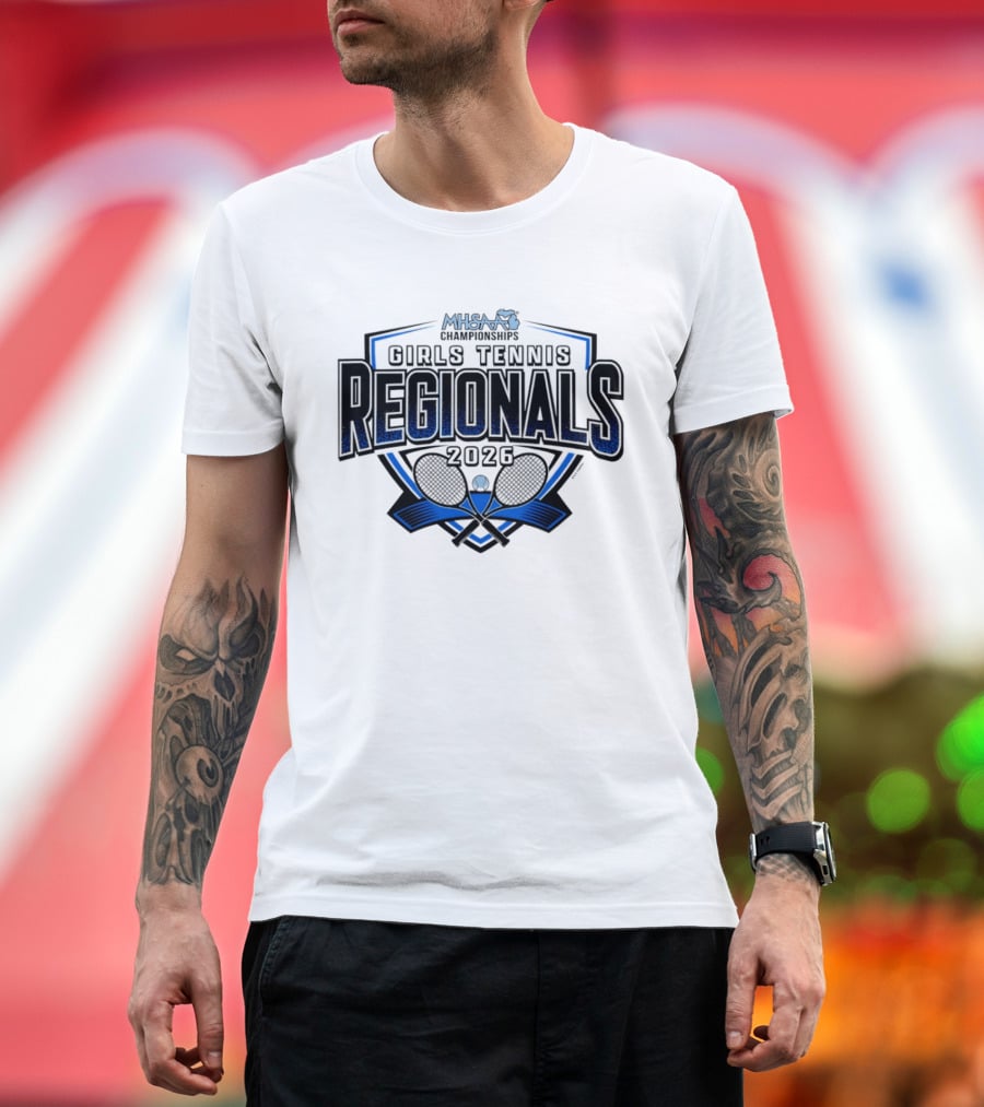 MHSAA 2026 Girls Tennis Regionals Competition T-Shirt