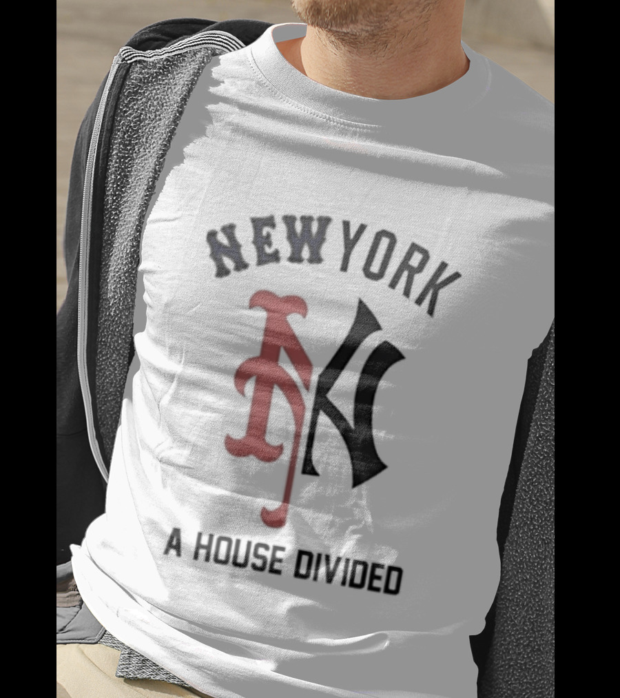 New York Yankees X Mets A House Divided The Subway Series T-Shirt